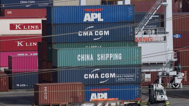 California port sees cargo waves and ships try to beat