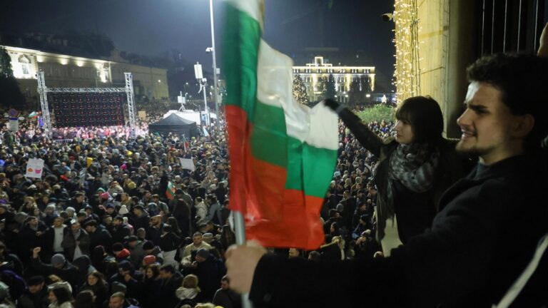 Tens of thousands of people take part in anti-government demonstrations across Bulgaria Tens of thousands of people take part in anti government demonstrations
